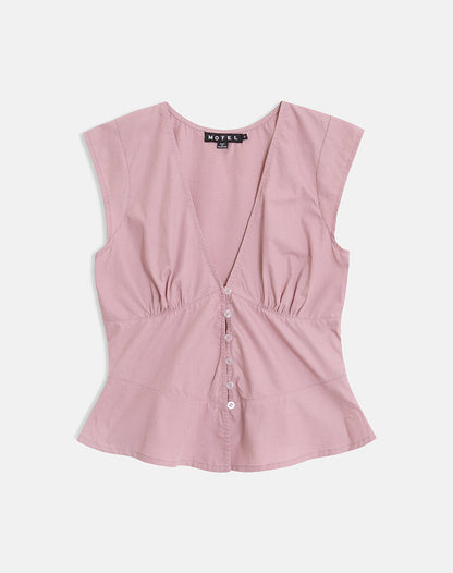Devlon Blouse in Dusty Rose