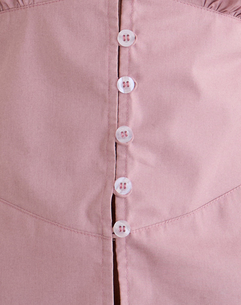 Devlon Blouse in Dusty Rose
