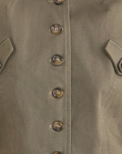 Diranda Military Jacket in Twill Khaki
