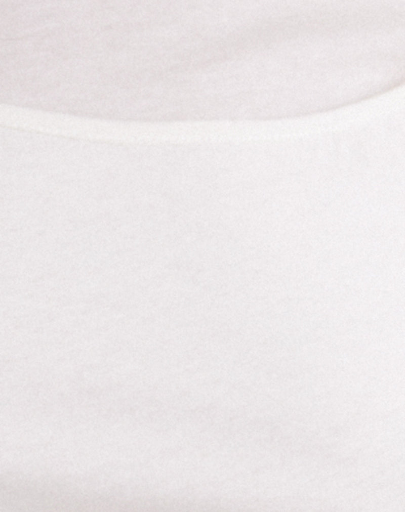 Dolman Tee in Tissue Jersey Off White