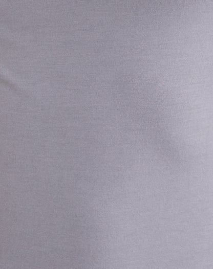 Donela Long Sleeve Top with Flower Ring in Lilac Grey