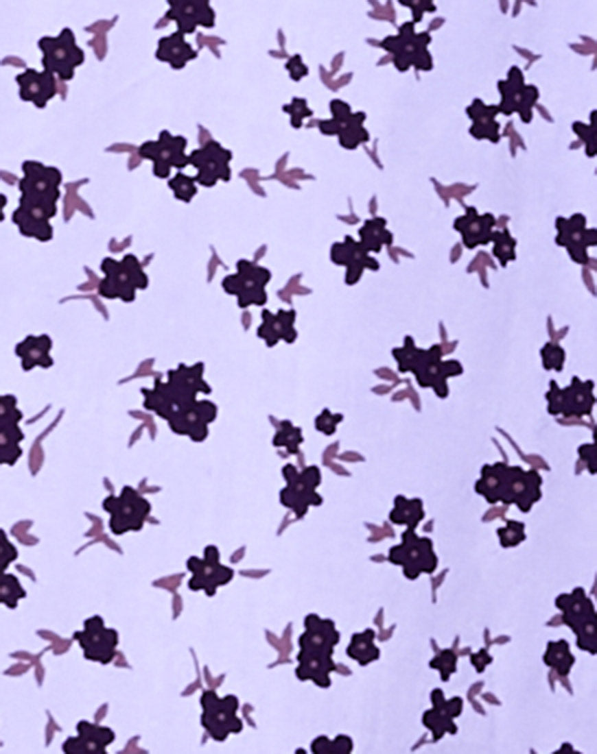 Dorothy Midi Dress in Dainty Daisy Lilac