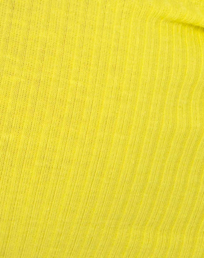 Drea Crop Top in Rib Sunny Yellow