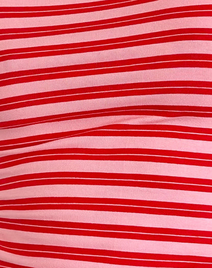 Dudley Vest Top in Pink and Red Stripe