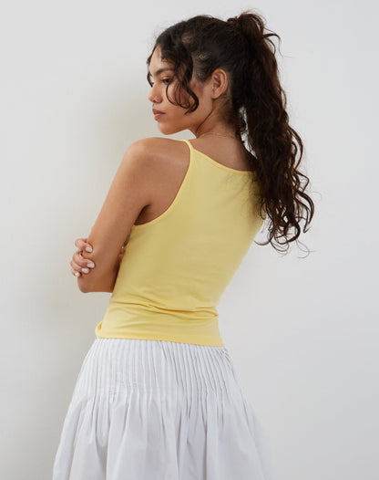 Dudley Vest Top in Lemonade
