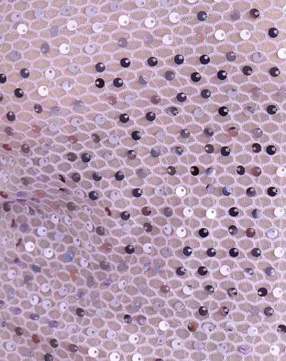 Dudley Vest Top in Sequin Knit Lilac