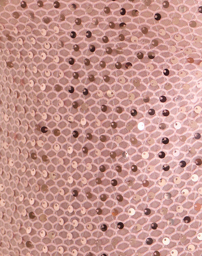 Dudley Vest Top in Sequin Knit Peach