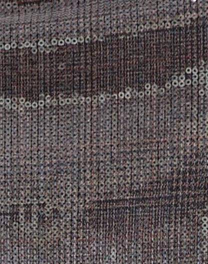 Earline Mini Skirt in Sequin Check Brown