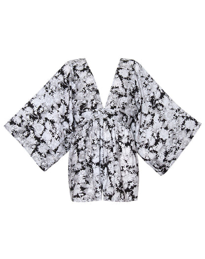 Eclipse Kimono Sleeve Playsuit in Angel Blossom