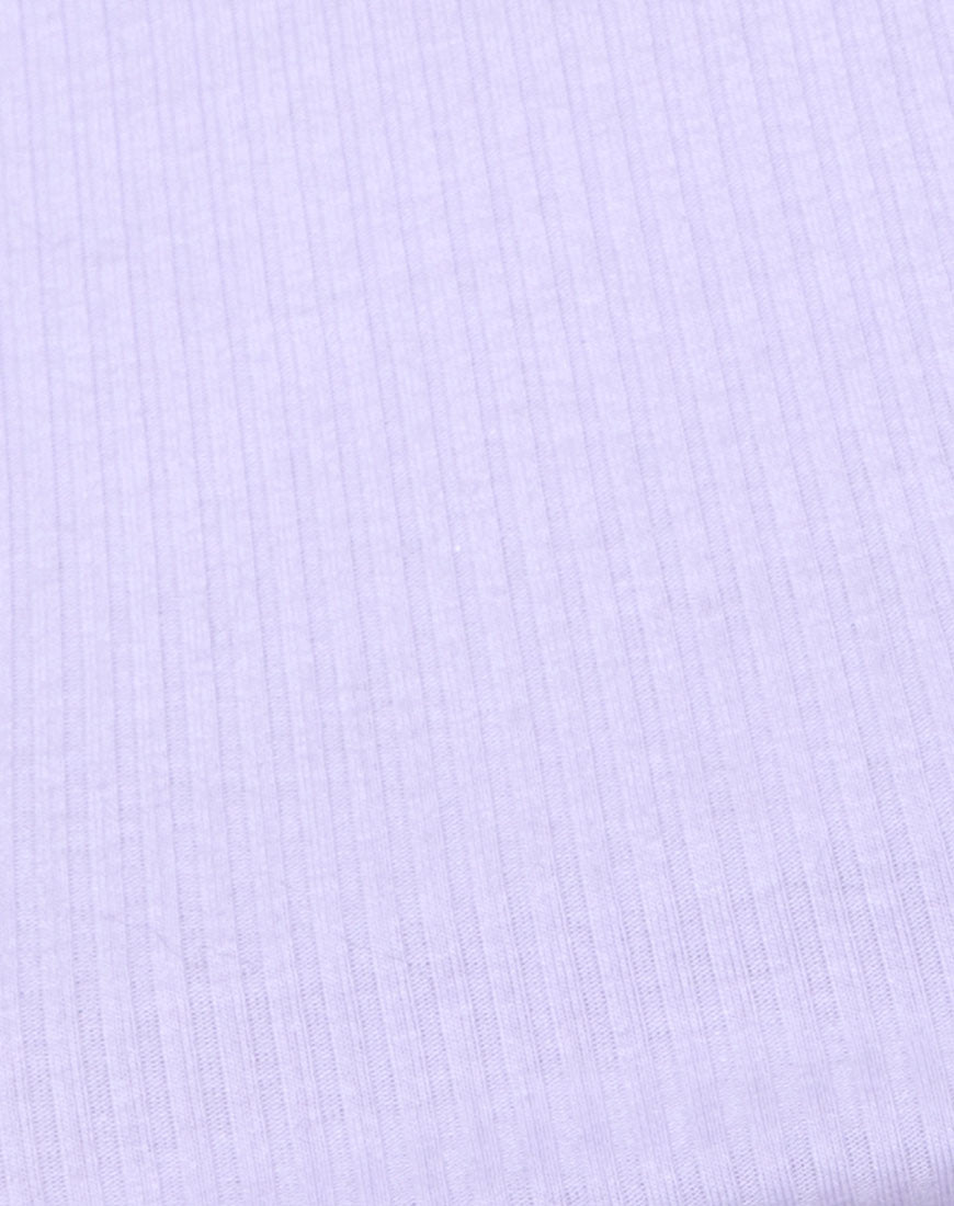 Edina Crop Top Rib Lilac