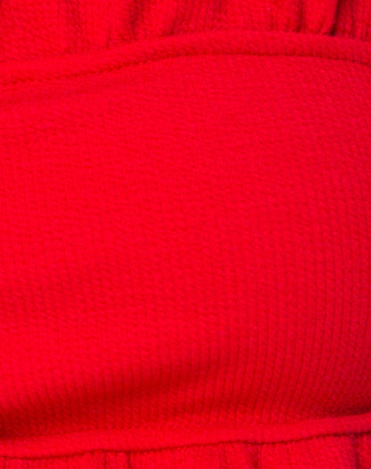 Effie Bikini Top in Red Rib