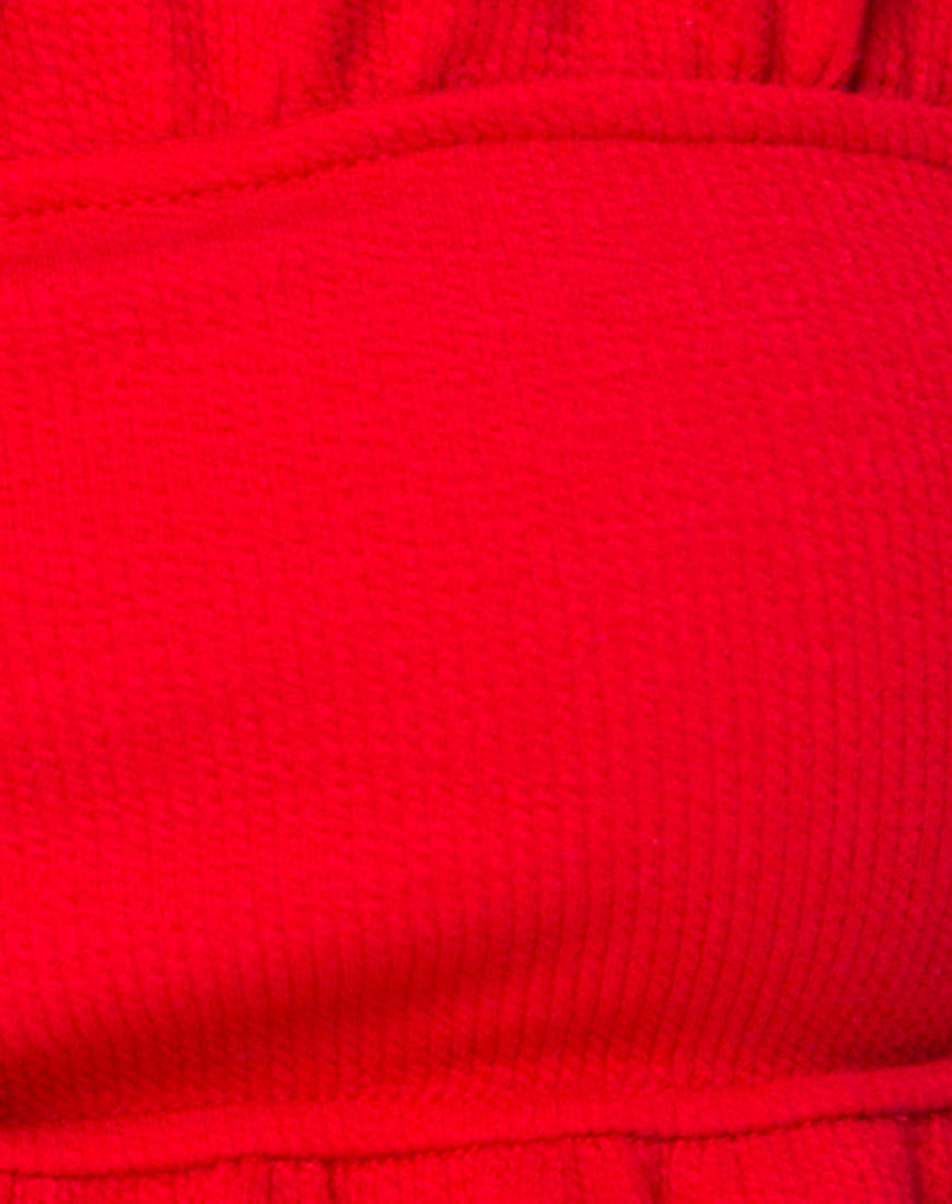 Effie Bikini Bottom Red Rib