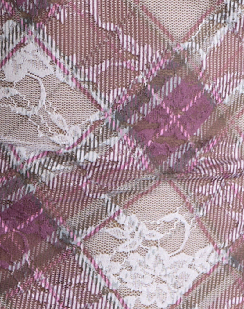 Eireen Top in Country Check Multi
