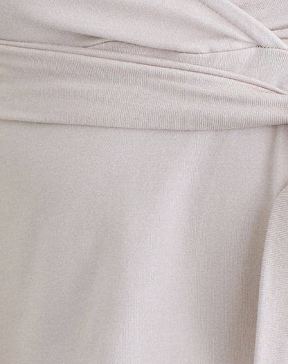 Elama Wrap Top in Cannoli Cream