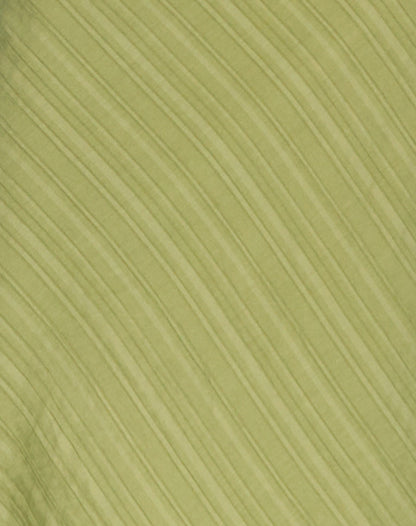 Elayna Midi Dress in Chiffon Stripe Green