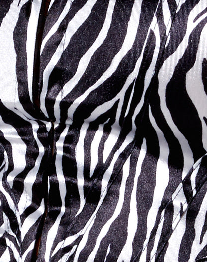 Elci Corset Top in Zebra Vertical