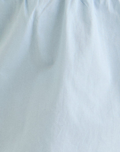 Eldana Halterneck Top in Poplin Ice Blue