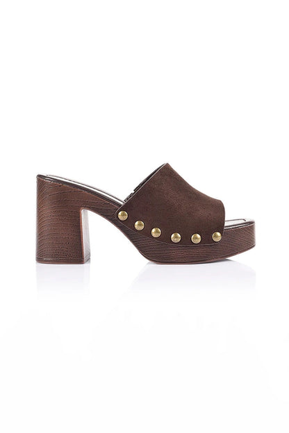 Frankie Clogs - Chocolate Brown Micro