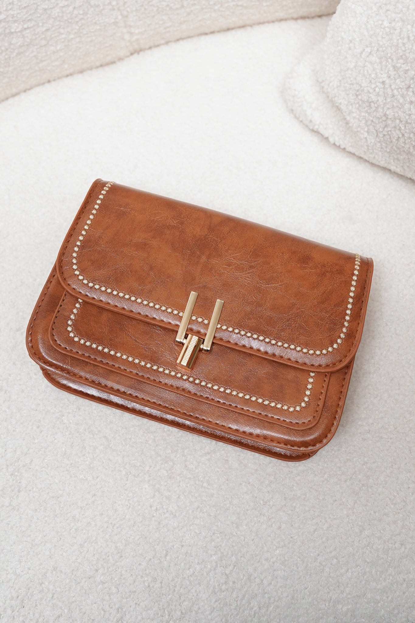Garner Crossbody Bag - Brown