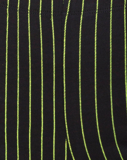 Cycle Short in Neon Pinstripe