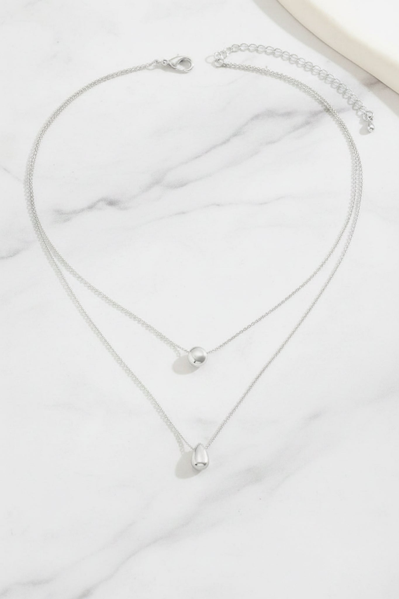 Larna Layered Necklace - Silver