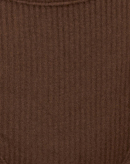 Edna Thong in Rib Chocolate