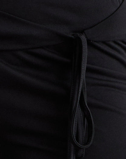 Donata Trouser in Black with Belt