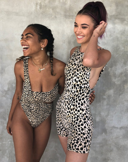Acro Unitard in Cheetah