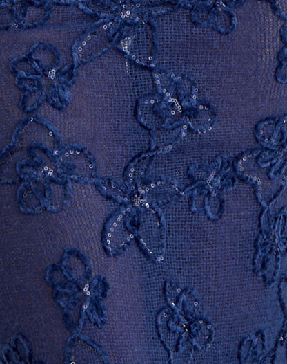 Alphia Maxi Skirt in Sequin Knit Navy