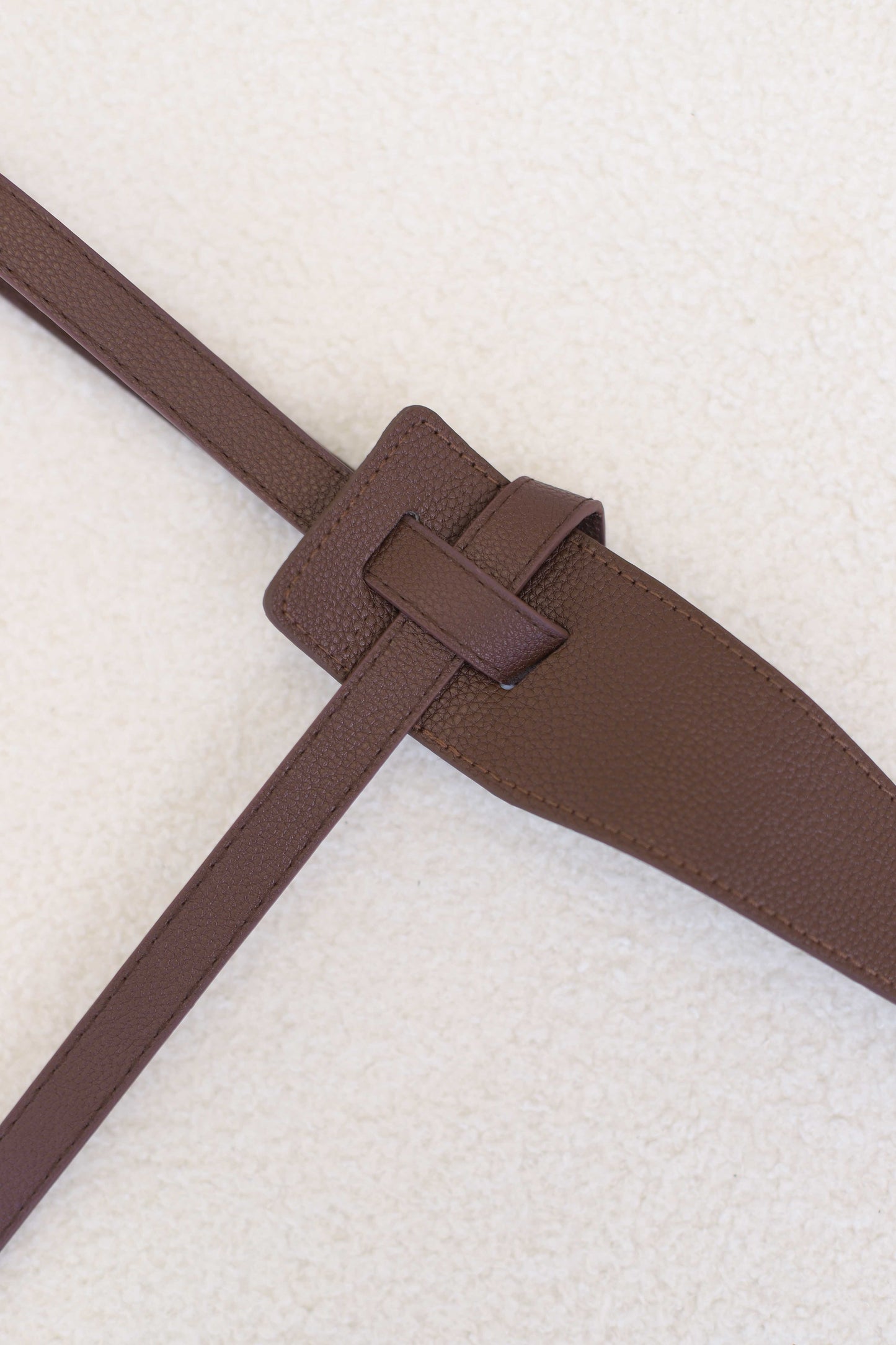 Vance Contemporary Adjustable Belt - Coffee