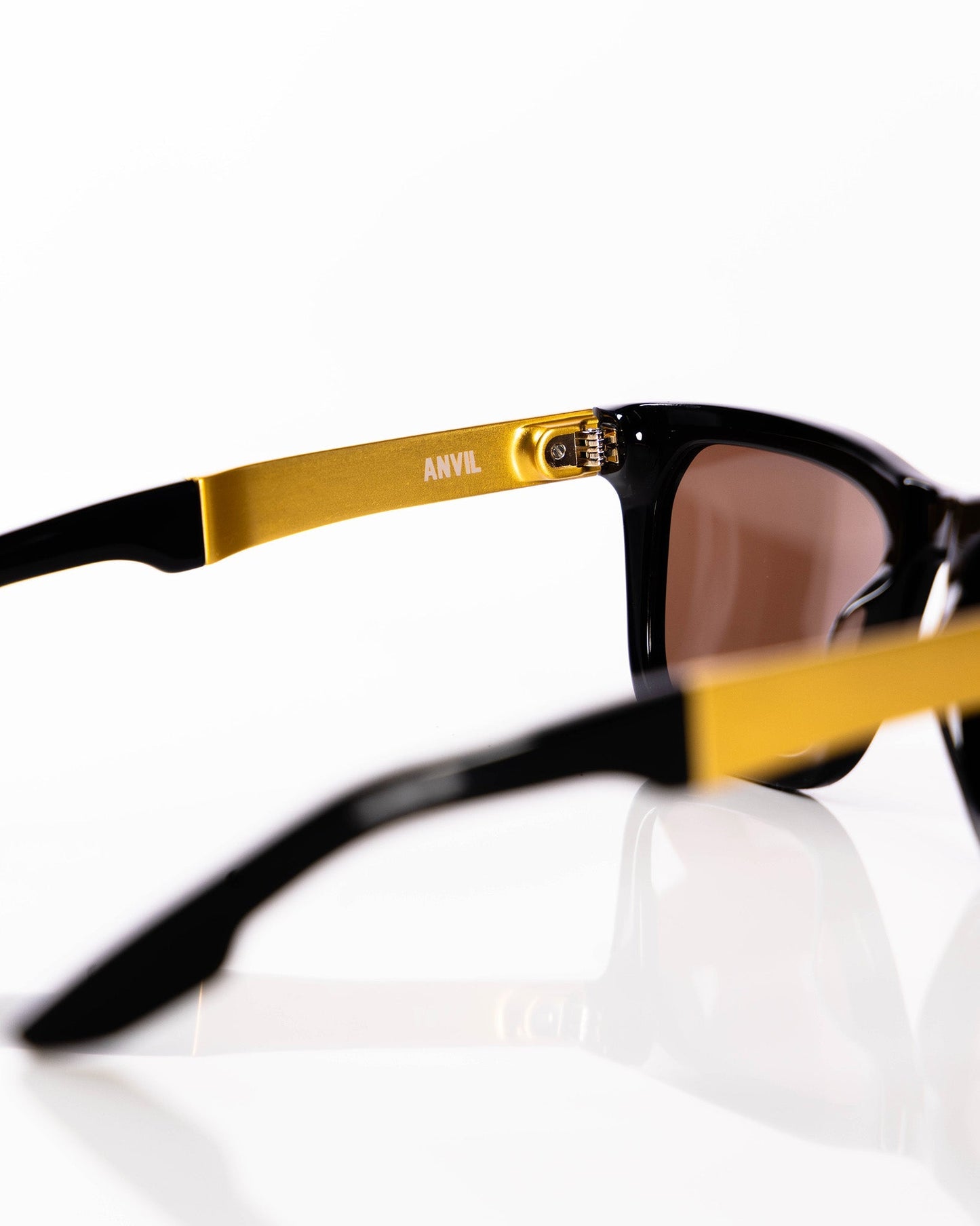 Anvil Metal Sunglasses - Brown & Bronze