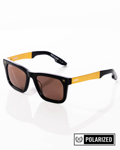 Anvil Metal Sunglasses - Brown & Bronze Polarized