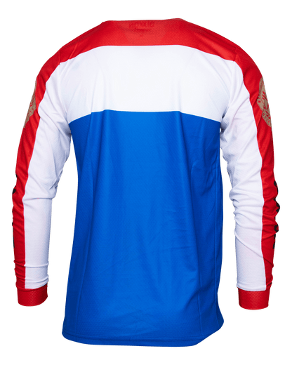 Badge Off-Road / MX Jersey - Red, White, & Blue