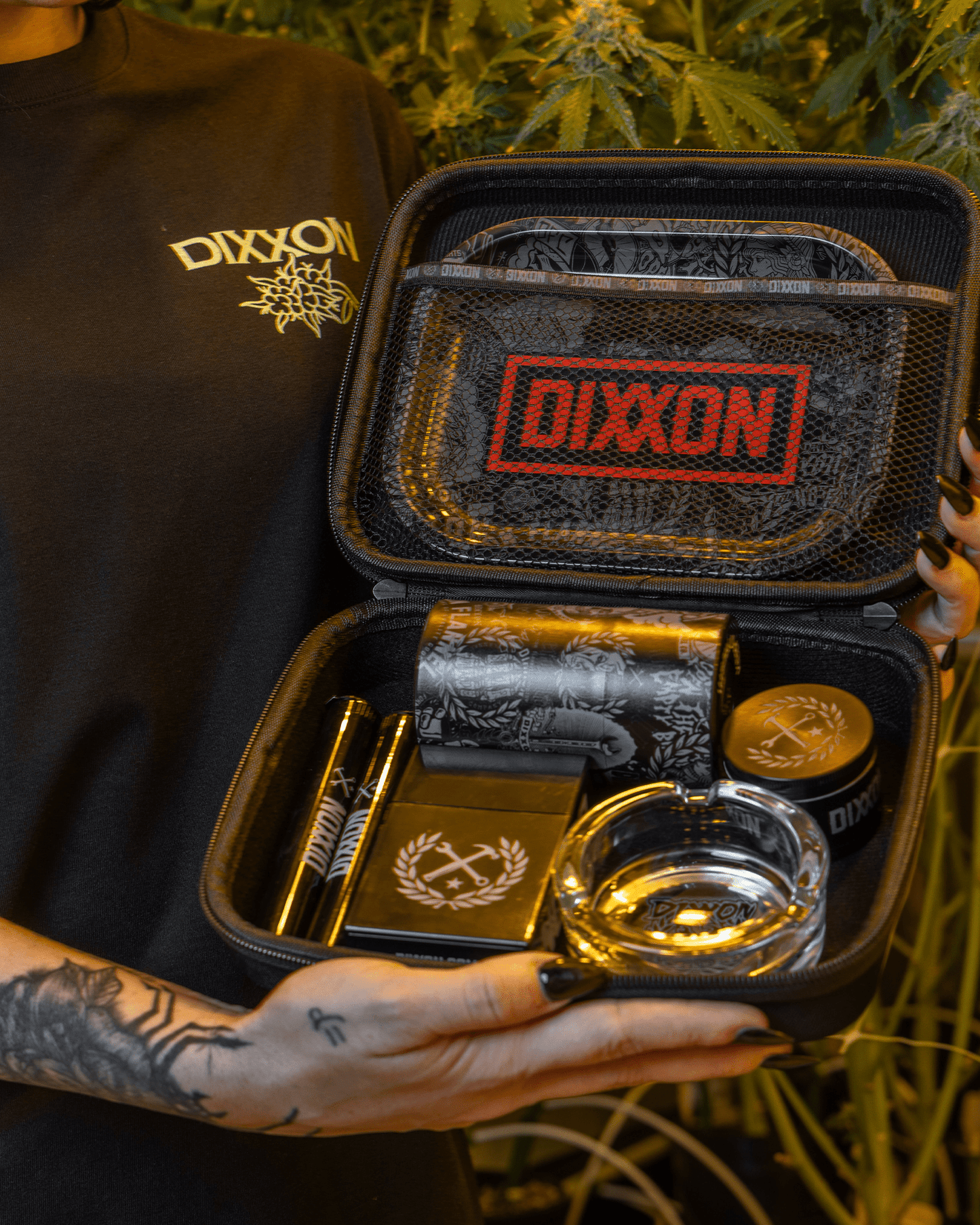 Black & Gray Weed Travel Kit