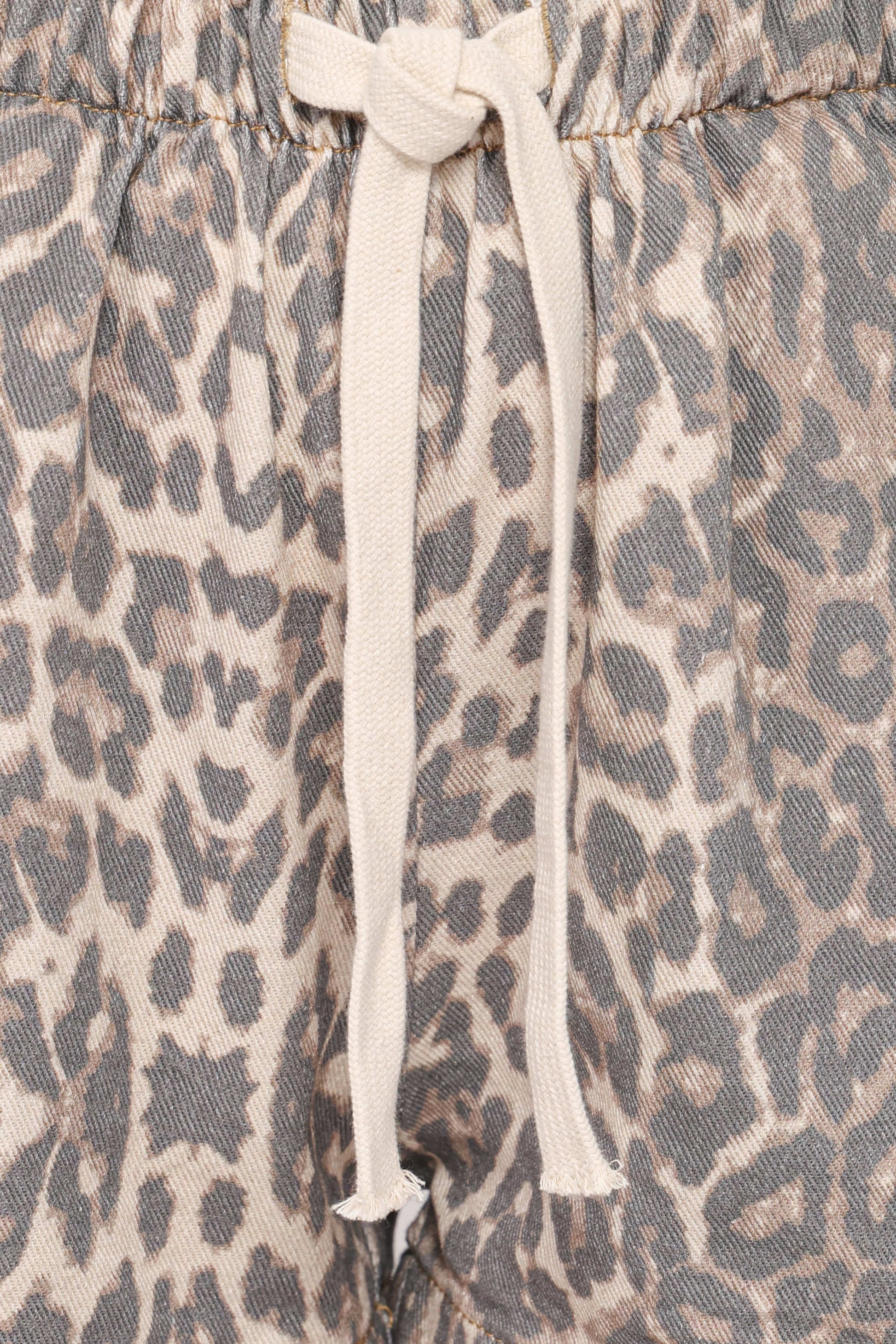 Fletcher Denim Racer Shorts - Leopard