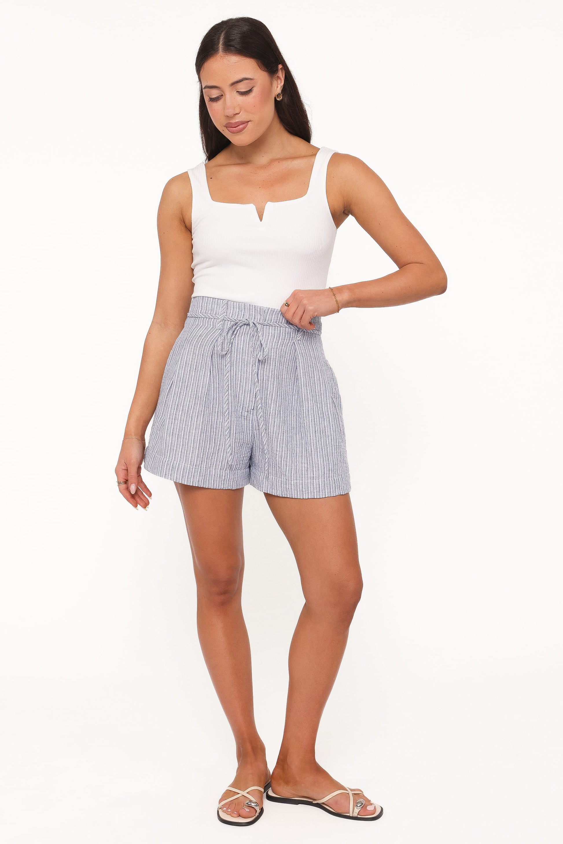 Jazzara Shorts - Blue/White Stripe