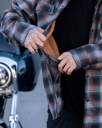 Copperline Sherpa Lined Flannel Jacket