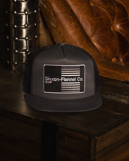 DXF Stripe Flat Bill Trucker Snapback