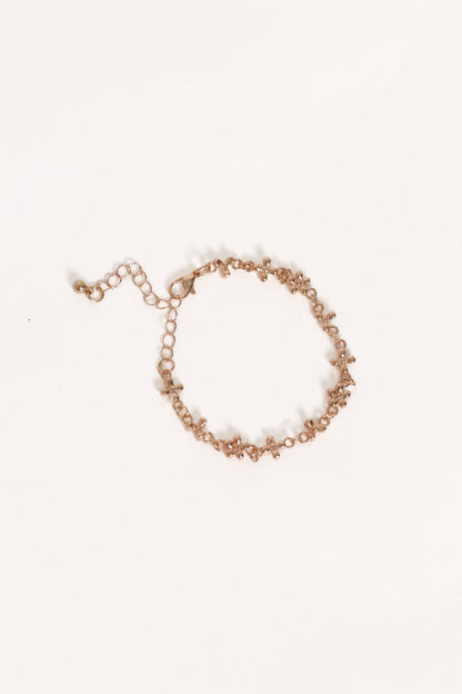 Hannah Flower Bracelet - Gold
