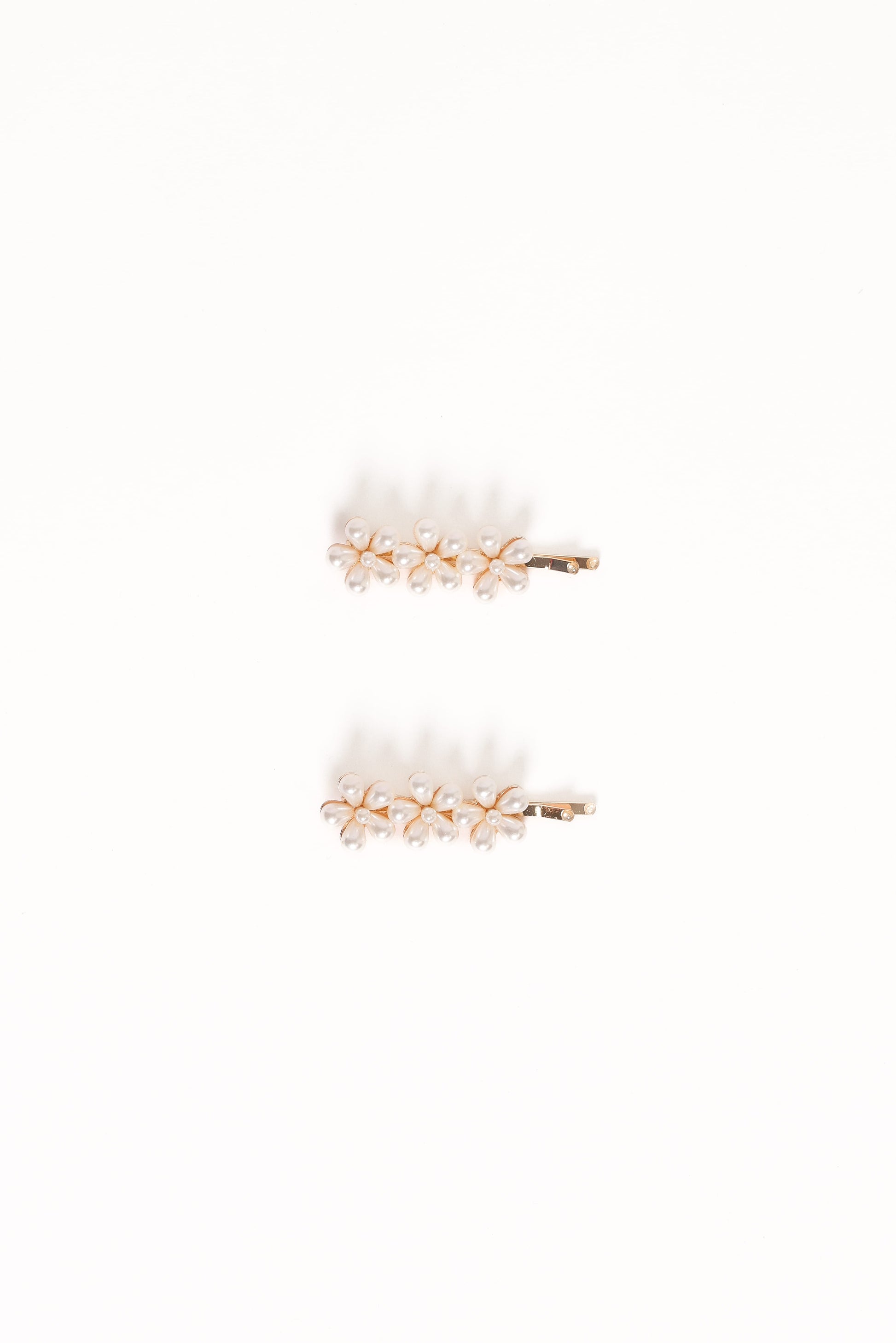 Isabella Hair Clip Set - Pearl
