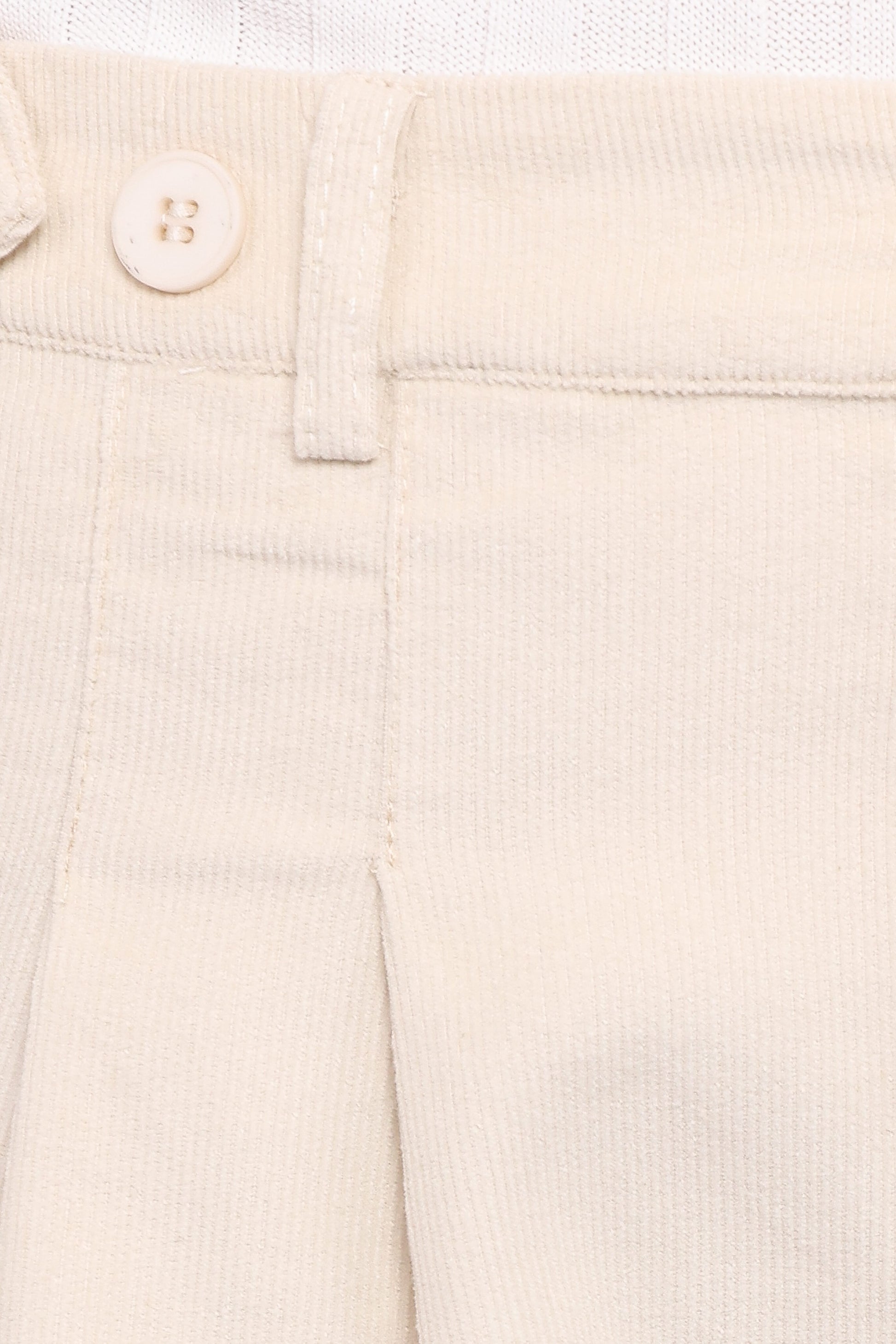 Faelan Wide Leg Cord Pants - Beige