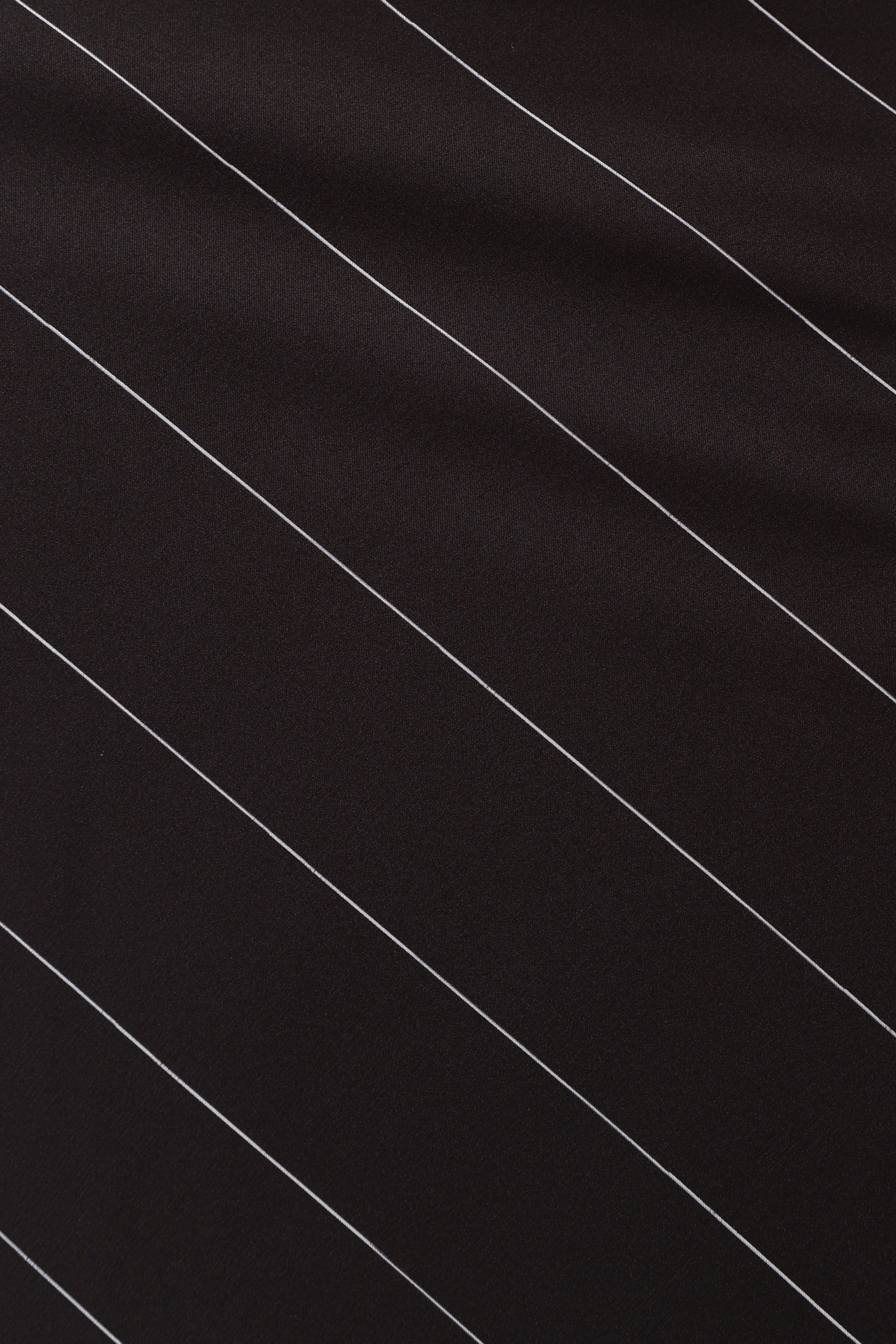Heidi Stripe Slip Skirt - Black White Stripe