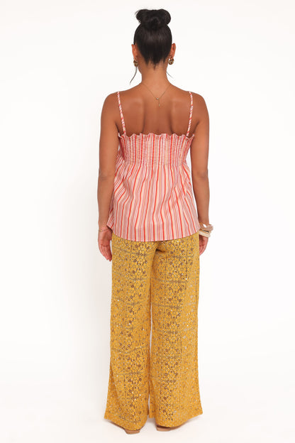 Jacinta Sequin Lace Pant - Mango