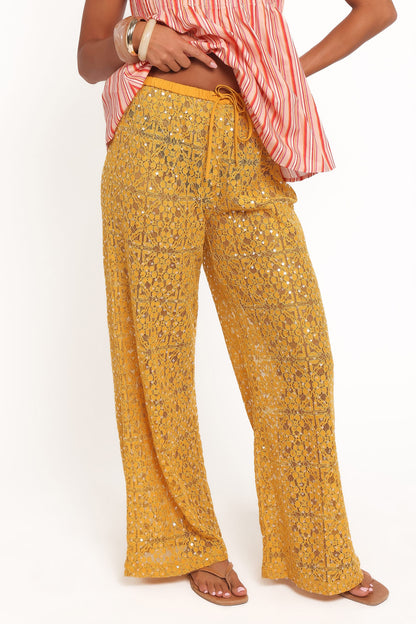 Jacinta Sequin Lace Pant - Mango