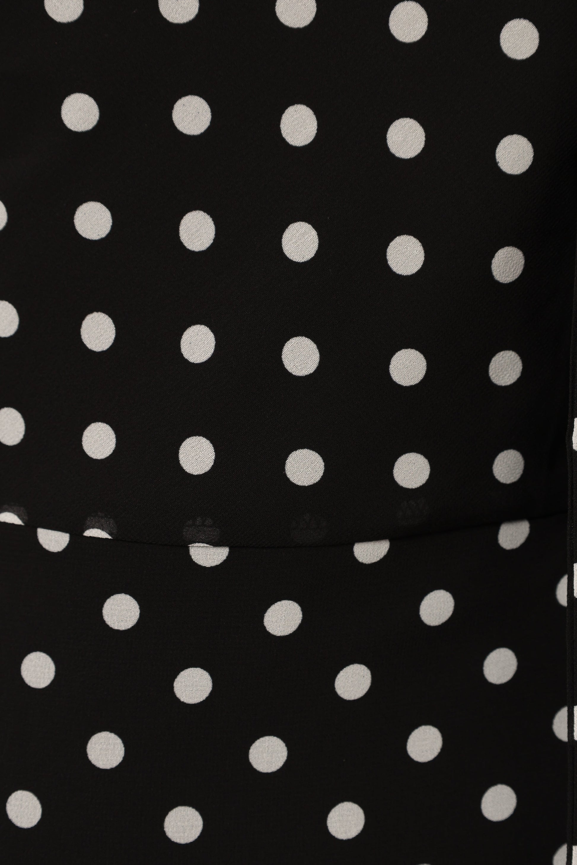 Francesca Midi Dress - Black Polka Dot