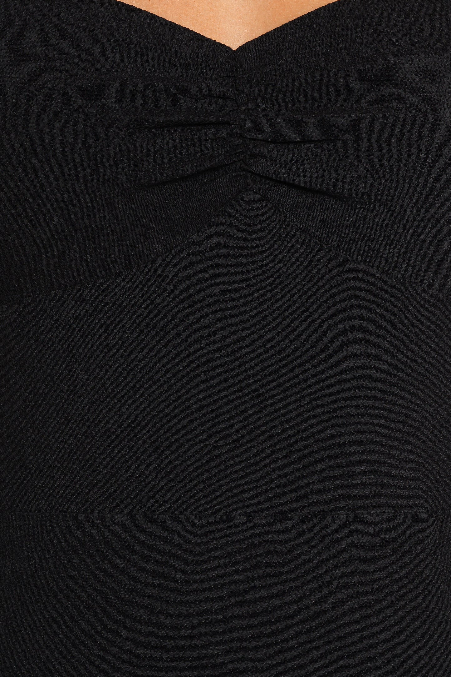 Franklin Long Sleeve Midi Dress - Black