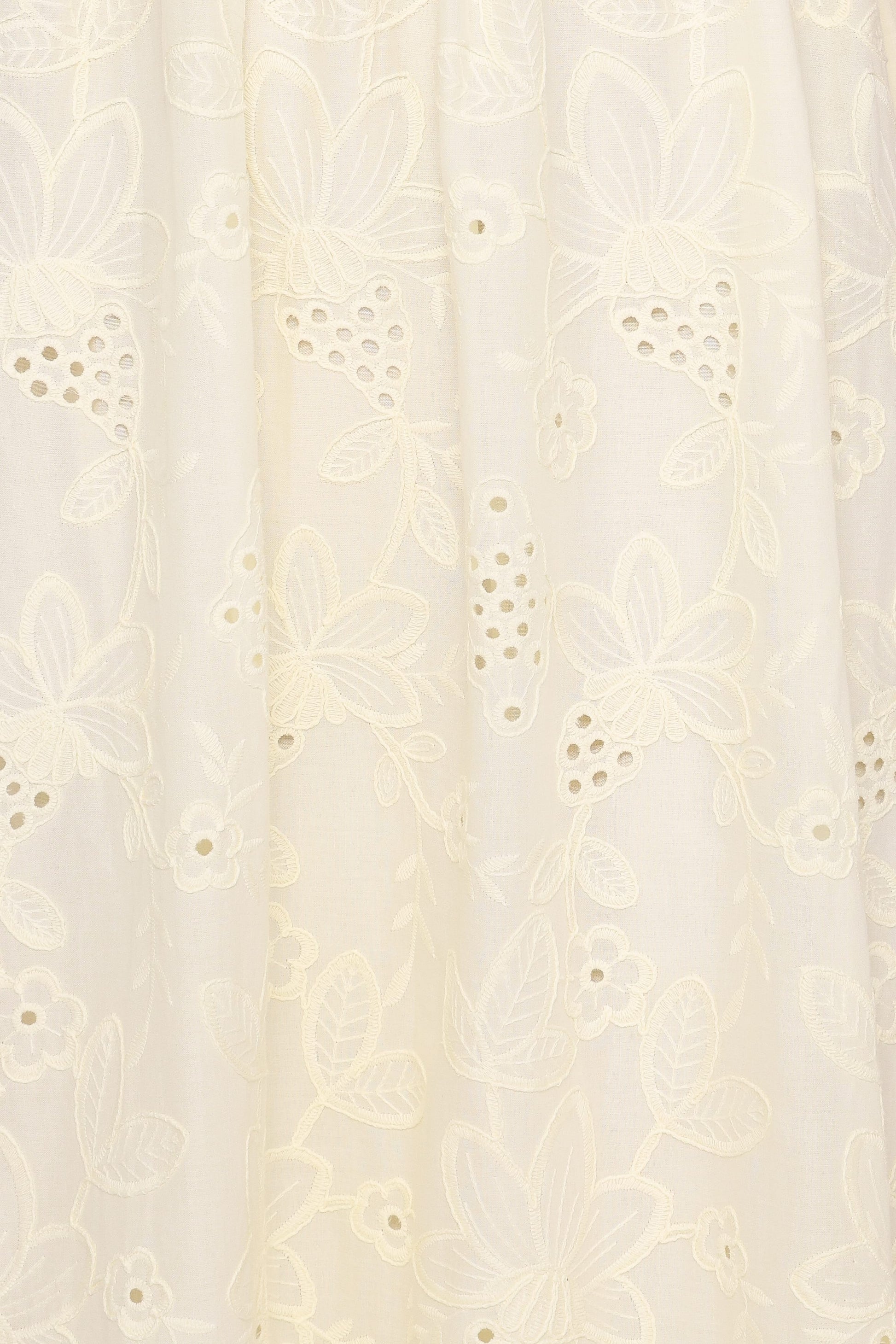 Janice Maxi Dress - Butter Yellow Broderie