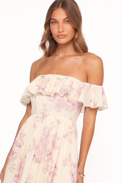 Jemira Maxi Dress - Lavender Floral