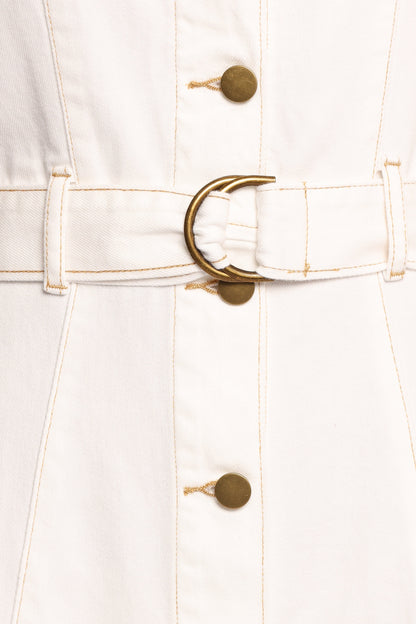 Jennings Midi Dress - White