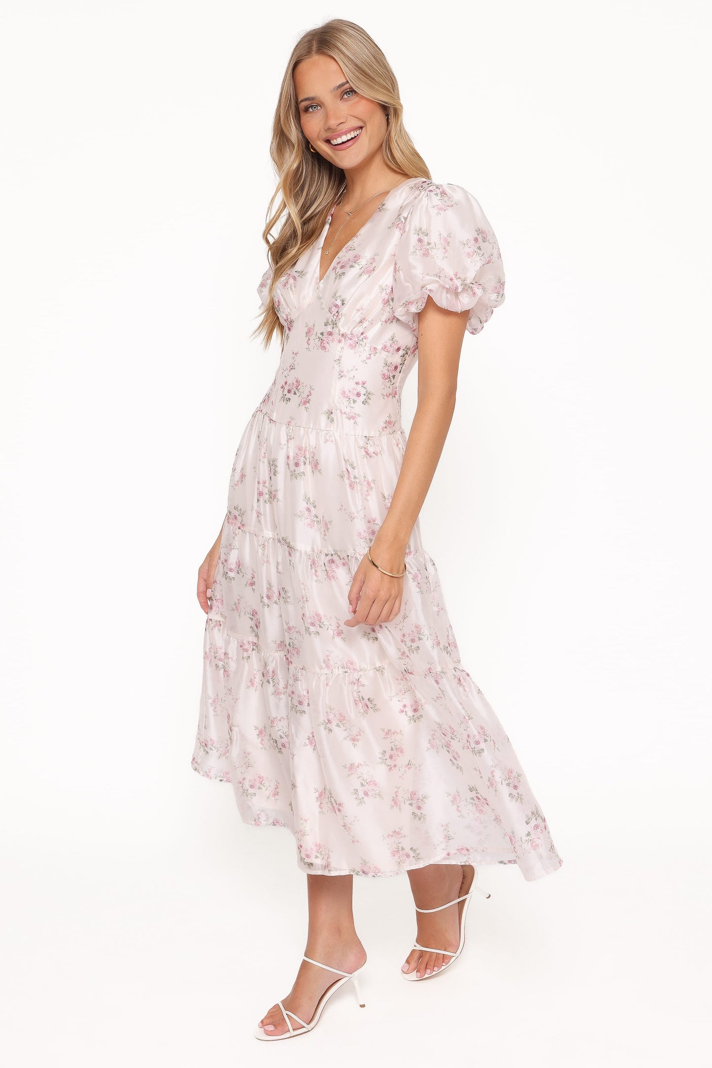 Jocelyn Maxi Dress - Ivory/Pink Floral